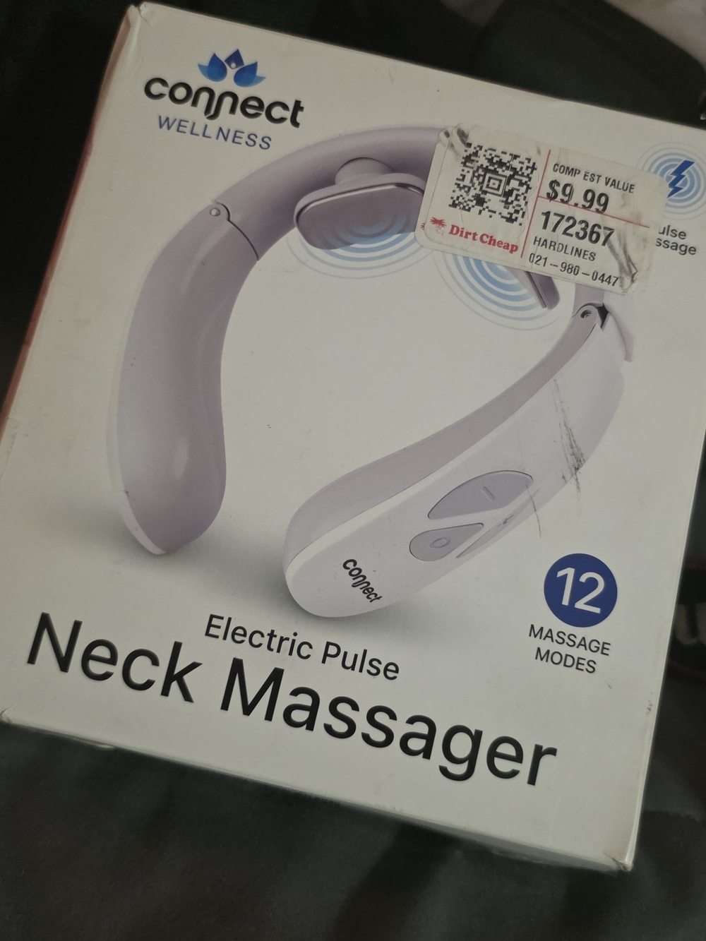 Electric Pulse Neck Massager - Light Purple